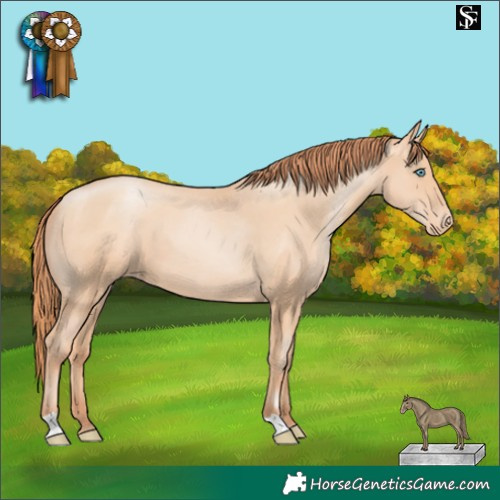 Horse Color:Sable Champagne Pearl Varnish 