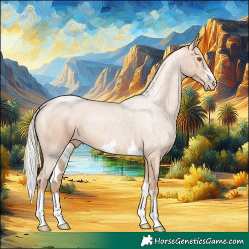 Horse Color:Silver Black Pearl