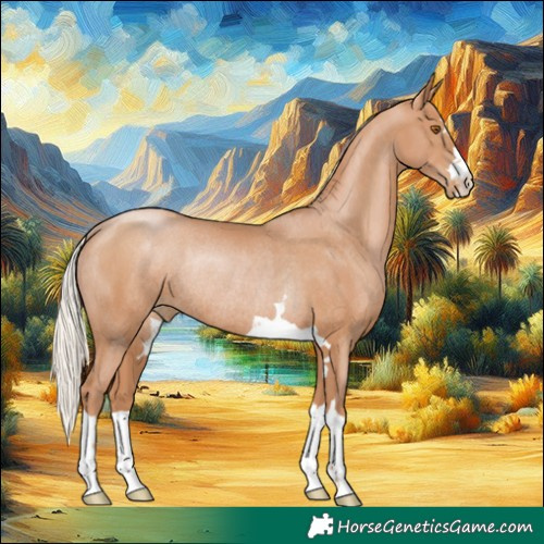 Horse Color:Silver Black Pearl Rabicano
