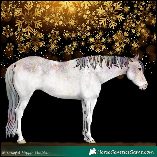 Horse Color:Nacre White Spotted Bay 