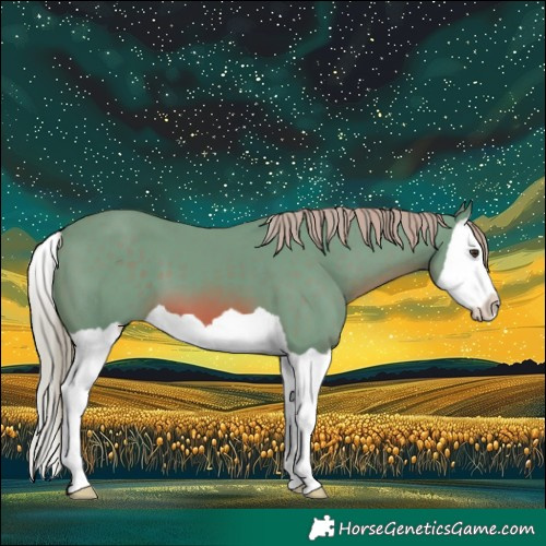 Horse Color:Watercolor Chestnut Splash