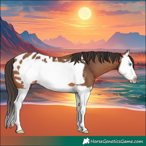 Horse Color:Bay Splash Frame Appaloosa 