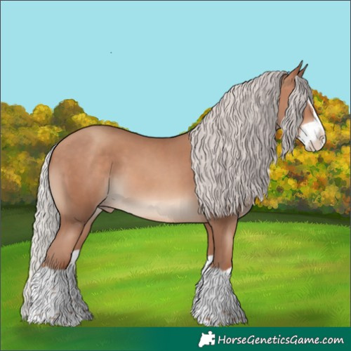 Horse Color:Silver Sable Champagne Splash