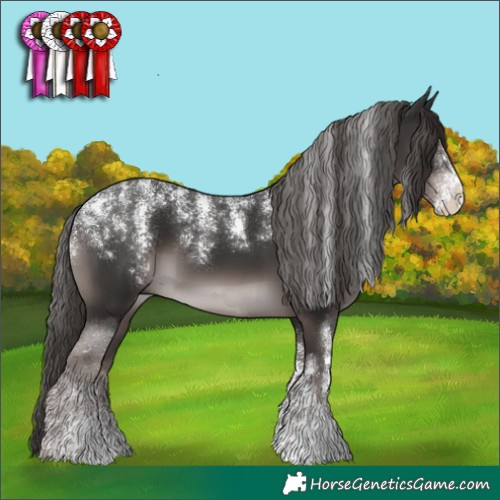 Horse Color:Powder White Platinum Liver Chestnut