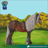 Horse Color:Powder White Silver Brown 