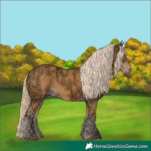 Horse Color:Palomino Ice Rabicano 