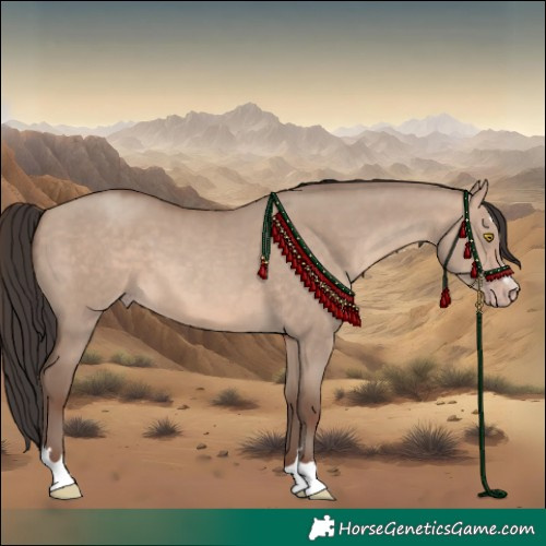 Horse Color:Sable Champagne Dun 
