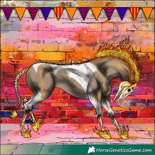 Horse Color:Classic Champagne Tobiano