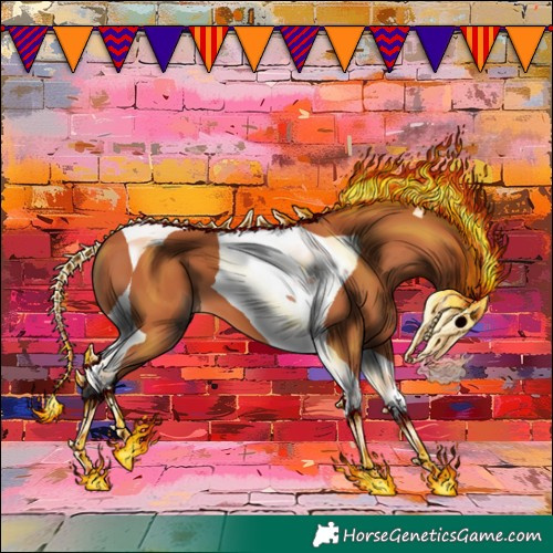 Horse Color:Bay Tobiano