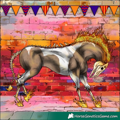 Horse Color:Classic Champagne Tobiano