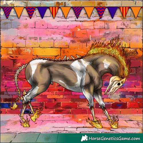 Horse Color:Classic Champagne Tobiano 
