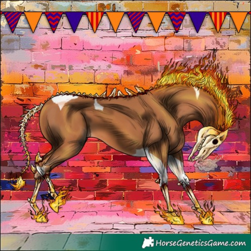 Horse Color:Chestnut Tobiano 