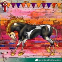 Horse Color:Black Tobiano