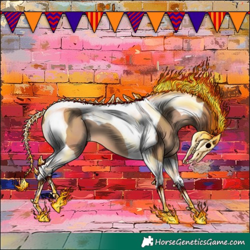 Horse Color:Amber Champagne Tobiano 
