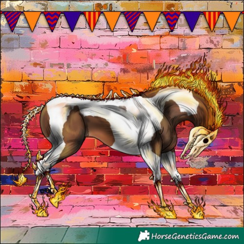 Horse Color:Bay Tobiano