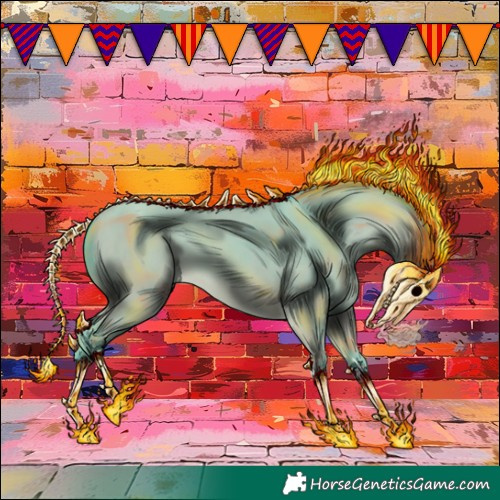 Horse Color:Watercolor Amber Champagne