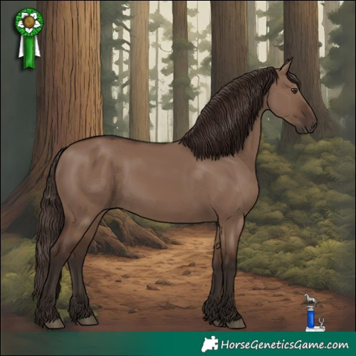 Horse Color:Liver Red Dun