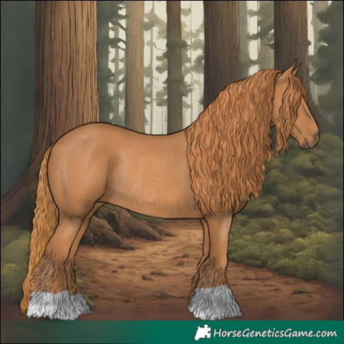 Horse Color:Chestnut Rabicano 