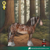 Horse Color:Powder White White Spotted Silver Brown and Powder White Liver Chestnut Tobiano