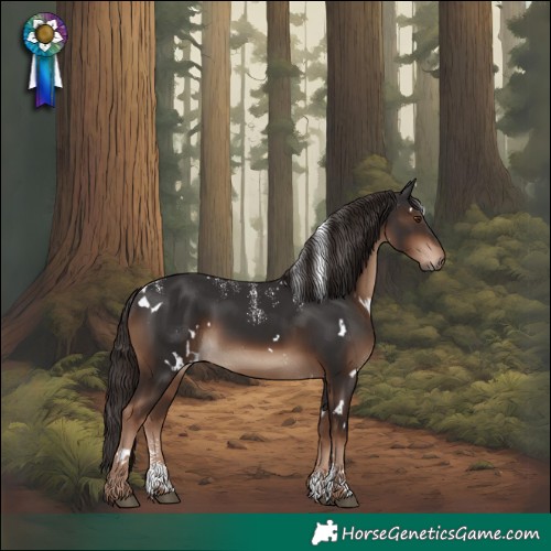 Horse Color:Powder White White Spotted Liver Chestnut