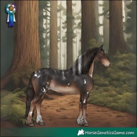 Horse Color:Powder White White Spotted Liver Chestnut