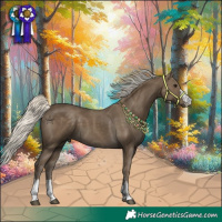 Horse Color:Silver Smoky Black 