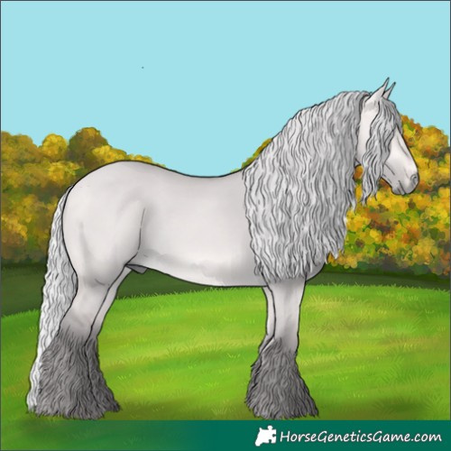 Horse Color:Platinum Silver Buckskin Dun 