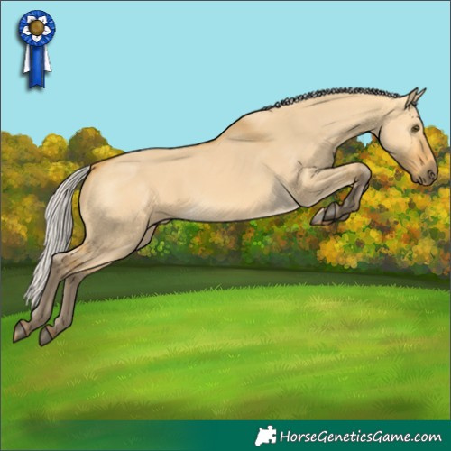 Horse Color:Silver Buckskin Dun