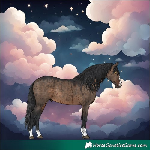 Horse Color:Brown Dun Brindle