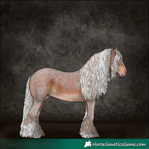 Horse Color:Silver Brown Tobiano 