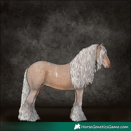 Horse Color:Powder White Silver Brown Dun 