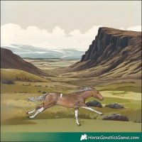 Horse Color:Silver Buckskin Tobiano