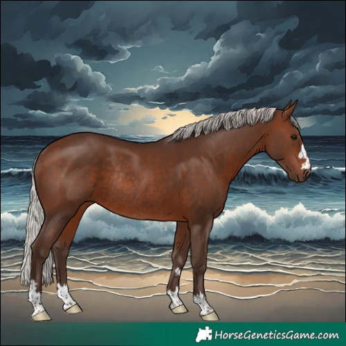 Horse Color:Silver Brown Rabicano