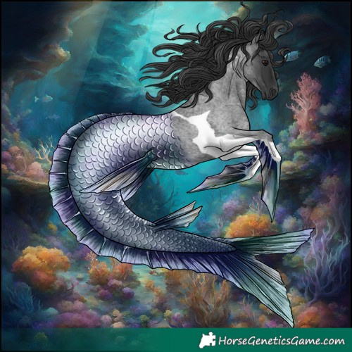 Horse Color:Blue Roan Tobiano 