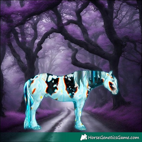 Horse Color:Gray Thunderstruck White Spotted Classic Champagne Ice Roan Onyx Mushroom Harlequin Merle Splash Skewed Appaloosa Rabicano