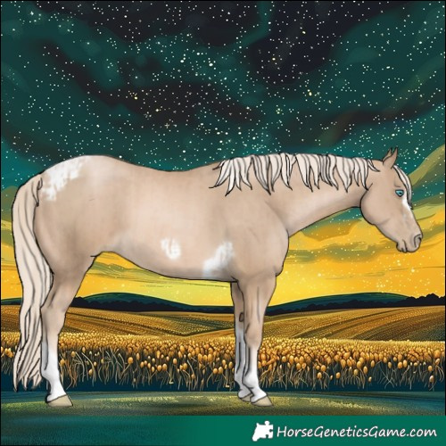 Horse Color:Chocolate Palomino Pearl Tobiano Frame  and Chocolate Palomino Pearl Tobiano Frame 