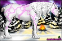 Horse Color:Liver Chestnut Frame Snowcap 