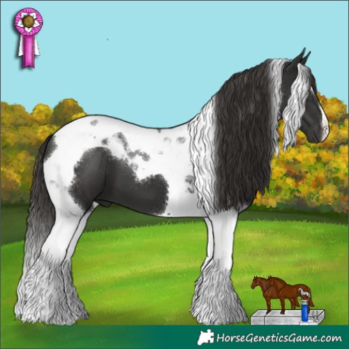Horse Color:Liver Chestnut Tobiano 