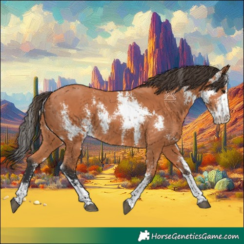 Horse Color:Bay Sabino 