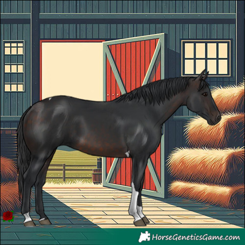 Horse Color:Brown Tobiano