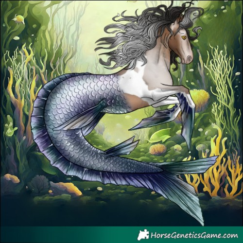Horse Color:Gray Amber Champagne Tobiano