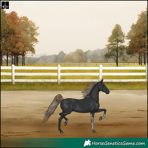 Horse Color:Liver Chestnut Tobiano Rabicano