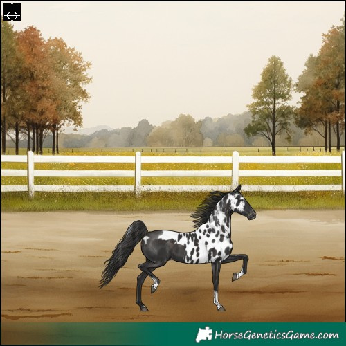 Horse Color:Liver Chestnut Tobiano Skewed Appaloosa Rabicano