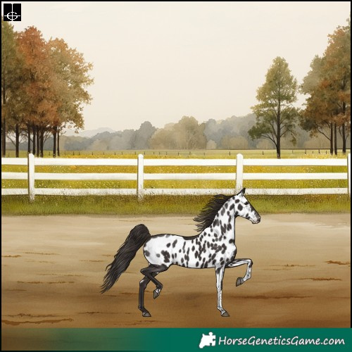 Horse Color:Liver Chestnut Tobiano Skewed LP Spotted Rabicano 