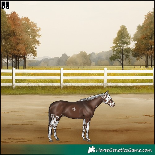 Horse Color:Liver Chestnut Tobiano Skewed Appaloosa Rabicano 