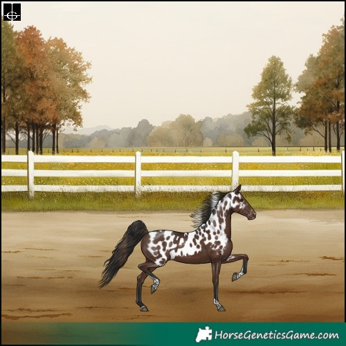 Horse Color:Liver Chestnut Tobiano Skewed Appaloosa Rabicano 
