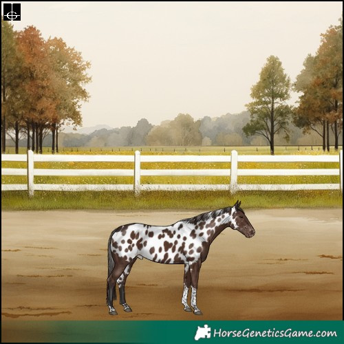 Horse Color:Liver Chestnut Tobiano Skewed Appaloosa Rabicano