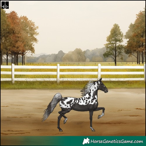 Horse Color:Liver Chestnut Tobiano Skewed Appaloosa Rabicano