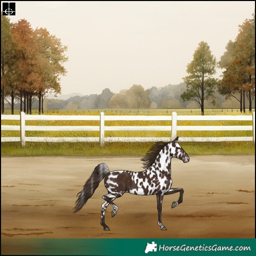 Horse Color:Liver Chestnut Tobiano Skewed Appaloosa Rabicano