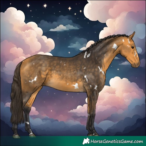 Horse Color:White Spotted Buckskin